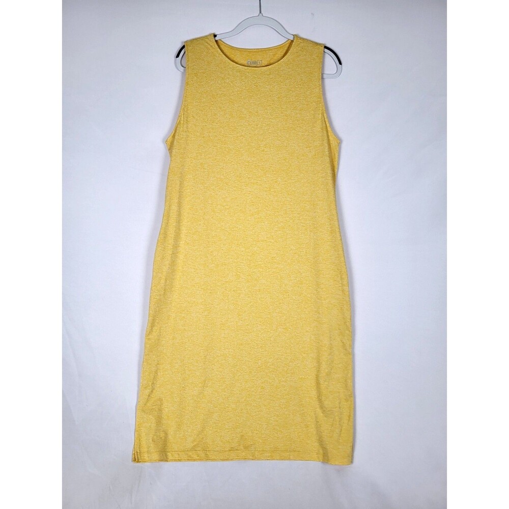 Zyia Active Malibu Downtime Midi Tank Dress Size Large in Citrus
